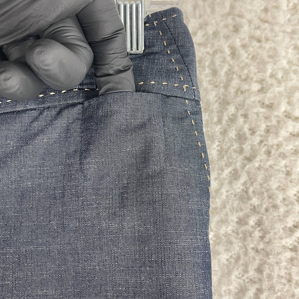 Ann Taylor LOFT‎ Blue Ann Cropped Pants Womens Straight Leg Mid-Rise Size 2 - Picture 6 of 16